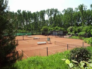 Ansicht der Tennisanlage